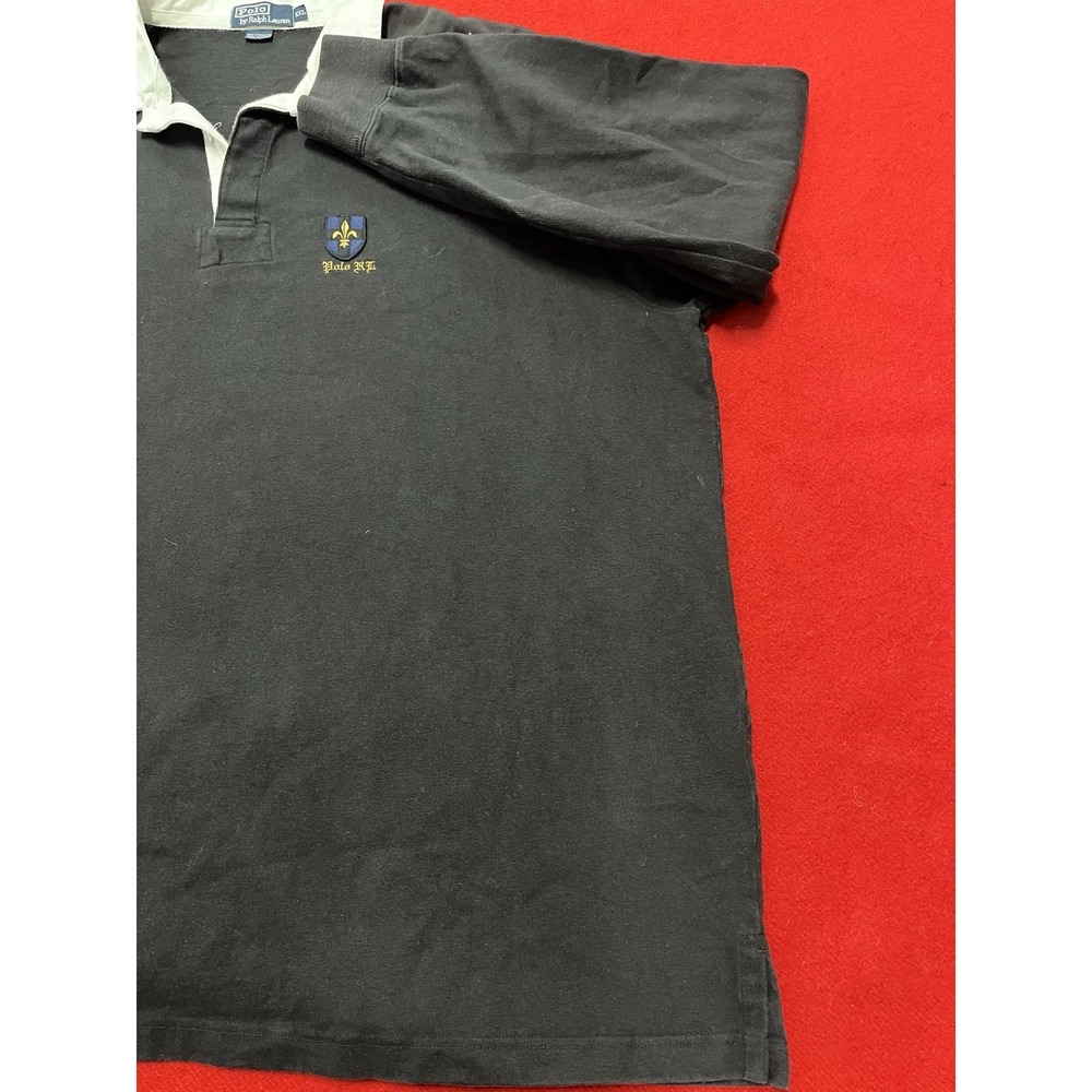 Men's Size 2XL polo Ralph Lauren Fleur De Lis Long Sleeve Quarter Button - Picture 3 of 8